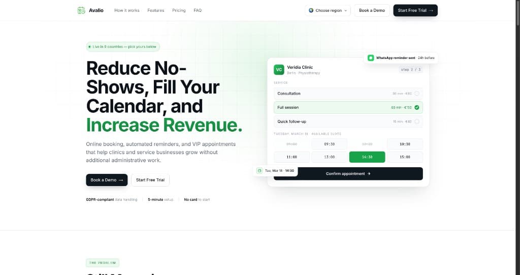 Avalio product screenshot